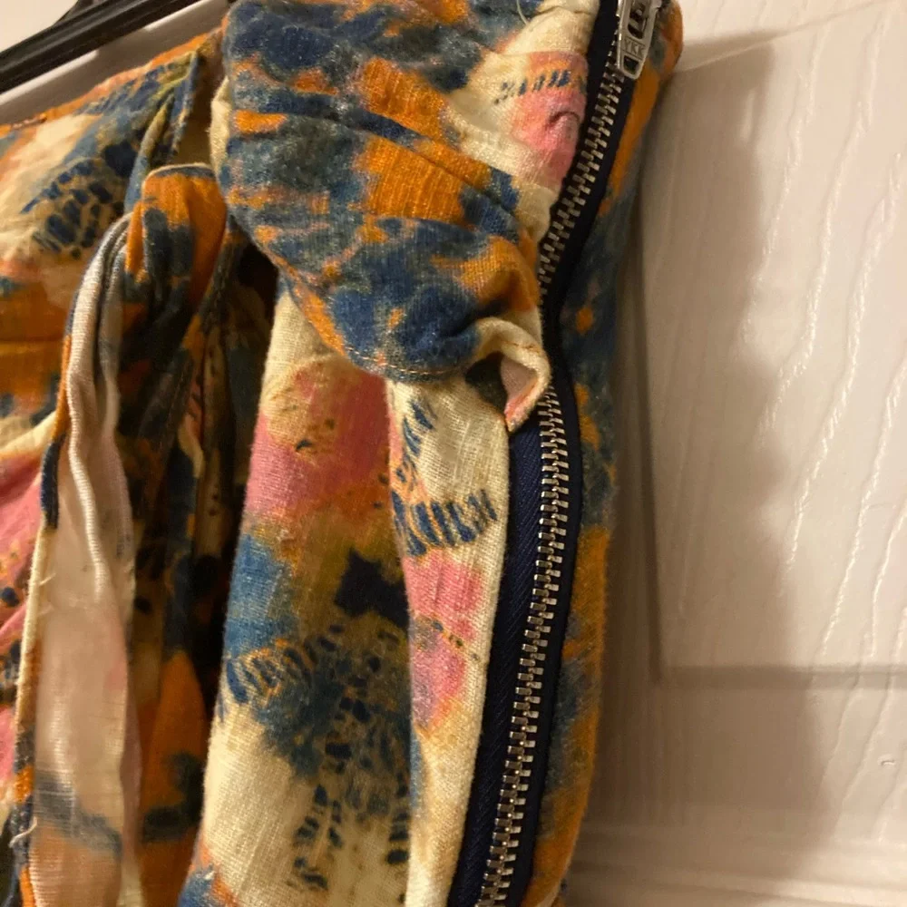 Free People Multi Color Mini Skirt Size 12 - Picture 6 of 9